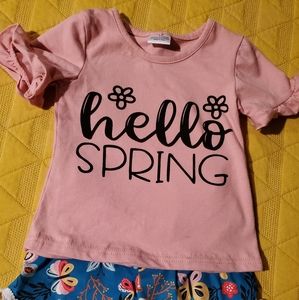 Girl spring boutique outfit